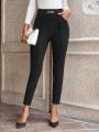 SHEIN Clasi Women's High Waisted Slim Fit Long Pants