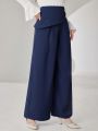 SHEIN Modely High Waist Wide Leg Suit Pants