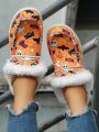 Fashionable Slip-on Plush Lined Women's Casual Sneakers For Warmth And Leisure Sports