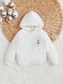 SHEIN Baby Boy Playing Card Print Hoodie