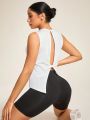 SHEIN Daily&Casual Women's Open Back Sports Tank Top