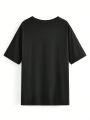 saltyvibespage Loose Fit Long Length Round Neck T-Shirt