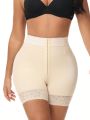 Lace Patchwork Tummy Control And Shaping Shorts