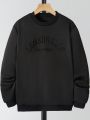 Teen Boys' Letter Embossed Long Sleeve Sweatshirt