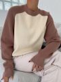 DAZY Two Tone Raglan Sleeve Sweater