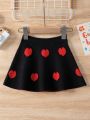 Infant Girls' Heart Pattern Sweater Skirt