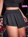 PUNK Plus High Waist Mini Flare Skirt