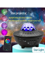 1pc Star Projector Galaxy Night Light Projector, 4 In 1 Starry Projector Light With App Control,Music Speakers And Timer,Adjustable Color Galaxy Projector,Perfect For Bedroom,Party Light,Room Decor, For Halloween,Christmas Gifts