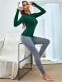 SHEIN Yoga Basic Women's Half-Zip Soft Breathable Sports Sweatshirt