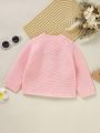 Baby Girls' Cardigan With Drop Shoulder