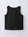 SHEIN Kids EVRYDAY Girls Solid Tank Top