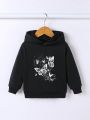 Baby Girl Butterfly Print Hoodie