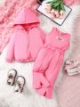 3pcs Baby Girl'S Clothing Set