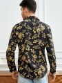 SHEIN Men Baroque Print Shirt