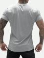 Men'S Chinese Print Short Sleeve T-Shirt