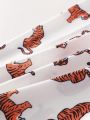 Men'S 3pcs Set Animal Printed Alphabet & Weaved Belt Boxer Briefs