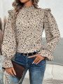 SHEIN VCAY Floral Lace Shirt