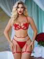 Classic Sexy Ladies' Hollow Out Chain Decorated Lingerie Set