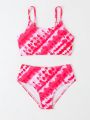 Little Girls' Random Printed Swimsuit Set