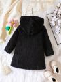 Baby Plush Hooded Padded Jacket