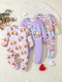 3pcs Cute Little Dog Printed Set