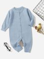 Baby Girls' Long Sleeve Sweater Romper