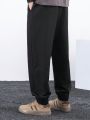 Loose-Fit Men's Drawstring Waist Slant Pocket Pants