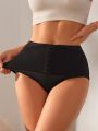 1pc Hook-Eye High Waist Shapewear Triangle Panties