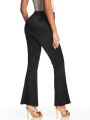 SHEIN BAE Women'S Solid Color Flared Pants