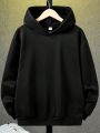 Teenage Boys' Casual Loose Hooded Autumn & Winter Sweatshirt