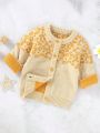 Leopard Print Cardigan For Baby Girls