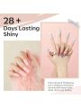 modelones Poly Nail Extension Gel Set, 6 Colors Nude Gray Pink Classic Collection Poly Nail Gel Summer Colors Nail Gel Popular Nail Art Design at Home for Women