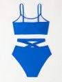 Teen Girl Criss Cross Bikini Swimsuit