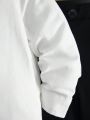 SHEIN Kids FANZEY Little Boy'S 2pcs/Set Slim Fit Casual Shirt With Tie And Pants, Gentleman Suit