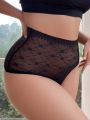 Plus Size Sheer Lace Panties