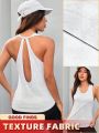 Yoga Basic Ladies' Solid Jacquard Fabric Athletic Jacket