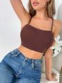 Butterfly Patched Crop Basic Top