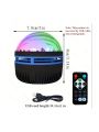 1 pc LED Northern Lights Small Magic Ball Stage Lamp Bedroom Curtain Wall Projection Bamp, Birthday Gift for Children