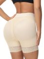 Lace Patchwork Tummy Control And Shaping Shorts