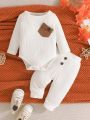 Baby Boy Contrast Pocket Bodysuit & Sweatpants