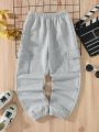 Teen Boy Flap Pocket Side Sweatpants