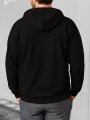 Men's Plus Size Printed Hooded Casual Sweatshirt