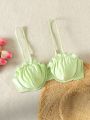 SHEIN Swim Mod Sweet Ladies' Ruffle Trim Bikini Top