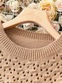 SHEIN LUNE Plus Pointelle Knit Sweater