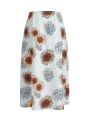 Mari Mesquita Sunflower Printed Skirt