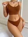 French Seamless Women'S Underwear Set