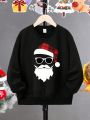 Boys Christmas Print Thermal Lined Tee