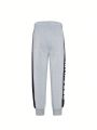 Little Boys' Color Block Letter Print Athletic Pants