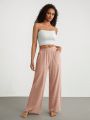 SHEIN Leisure Women's Elastic Waist Home Wear Pants