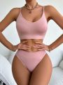 Women'S Seamless Underwear Set Lotus Pink